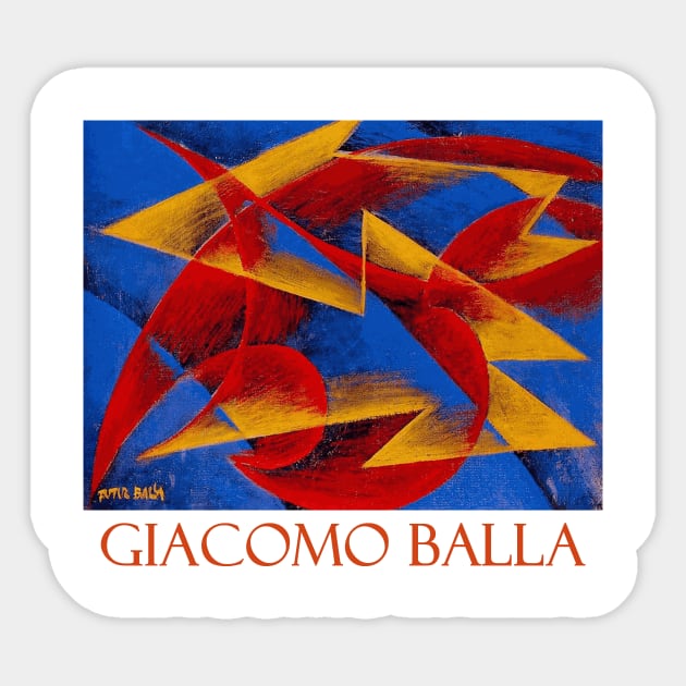 Line of Speed (1913) by Giacomo Balla Sticker by Naves